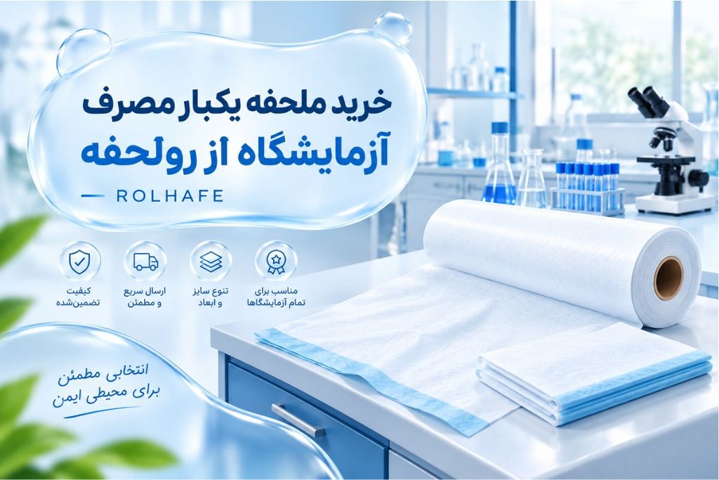 خرید ملحفه یکبار مصرف آزمایشگاه از رولحفه