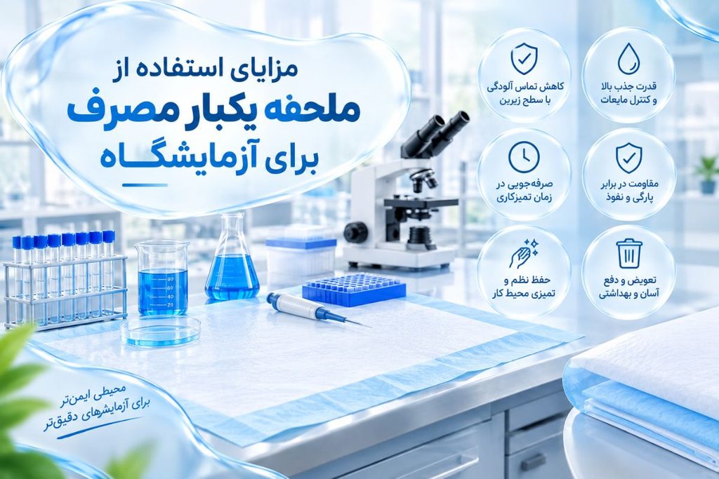 مزایا ایتفاده از ملحفه یکبار مصرف برای آزمایشگاه ها